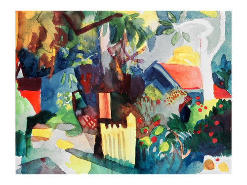 Art Print August Macke Landschaft 60x80cm AM 46 | Yourdecoration.co.uk