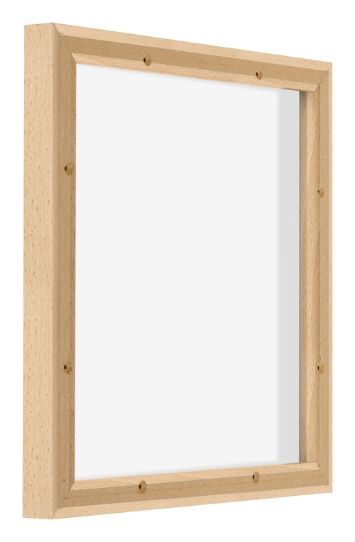 Lyon MDF Canvas Floater Frame 1 1 Beech Back Oblique | Yourdecoration.co.uk