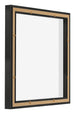 Lyon MDF Canvas Floater Frame 1 1 Black Matte Back Oblique | Yourdecoration.co.uk