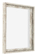 Lyon MDF Canvas Floater Frame 1 1 White Vintage Front Oblique | Yourdecoration.co.uk