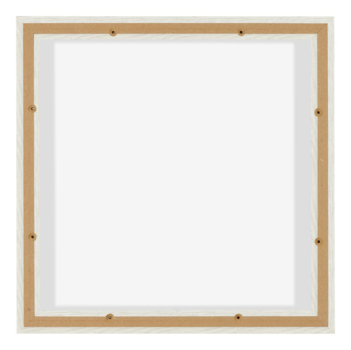 Lyon MDF Canvas Floater Frame 1 1 White Wash Back | Yourdecoration.co.uk