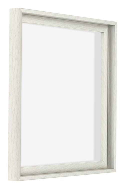 Lyon MDF Canvas Floater Frame 1 1 White Wash Front Oblique | Yourdecoration.co.uk