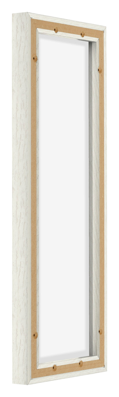 Lyon MDF Canvas Floater Frame 1 3 White Wash Back Oblique | Yourdecoration.co.uk