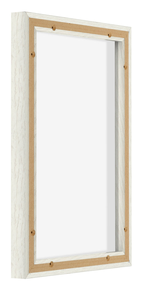 Lyon MDF Canvas Floater Frame 2 3 White Wash Back Oblique | Yourdecoration.co.uk