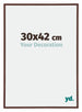 Annecy Plastic Photo Frame 30x42cm Brown Front Size | Yourdecoration.co.uk