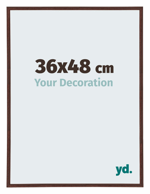Annecy Plastic Photo Frame 36x48cm Brown Front Size | Yourdecoration.co.uk