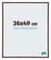 Annecy Plastic Photo Frame 36x49cm Brown Front Size | Yourdecoration.co.uk
