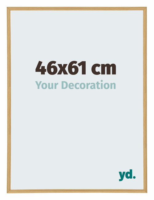 Annecy Plastic Photo Frame 46x61cm Beech Light Front Size | Yourdecoration.co.uk