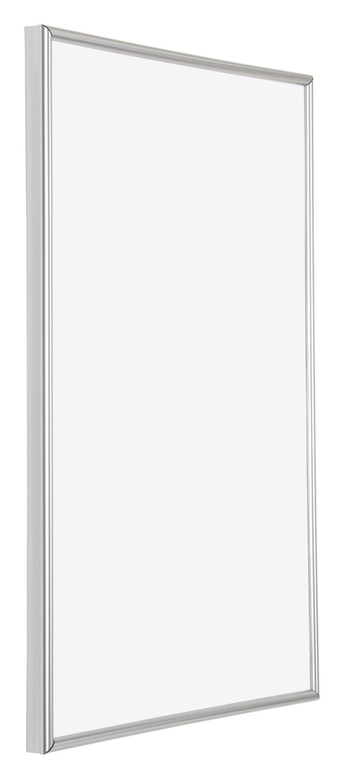Annecy Plastic Photo Frame 60x90cm Silver Front Oblique | Yourdecoration.co.uk