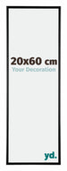Austin Aluminium Photo Frame 20x60cm Black High Gloss Front Size | Yourdecoration.co.uk