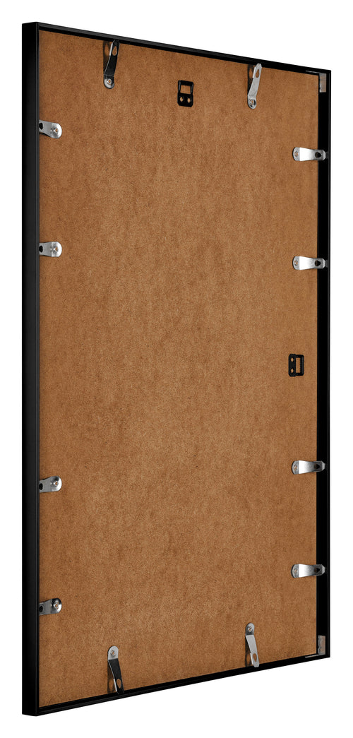 Austin Aluminium Photo Frame 21x30cm Black High Gloss Back Oblique | Yourdecoration.co.uk