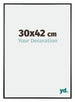 Austin Aluminium Photo Frame 30x42cm Black High Gloss Front Size | Yourdecoration.co.uk