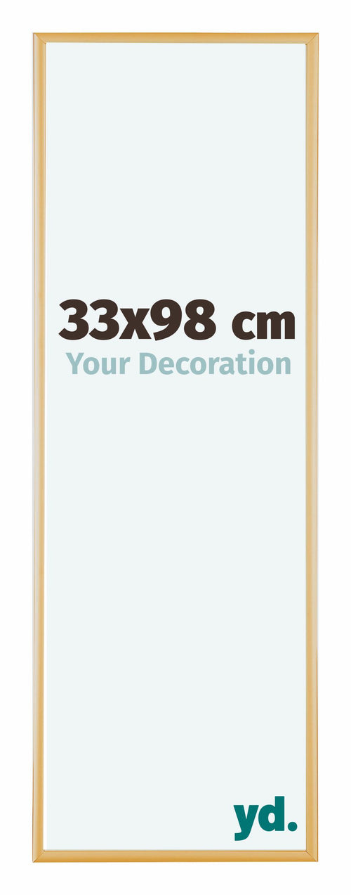 Austin Aluminium Photo Frame 33x98cm Gold Vintage Front Size | Yourdecoration.co.uk