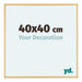 Austin Aluminium Photo Frame 40x40cm Gold Vintage Front Size | Yourdecoration.co.uk