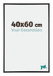 Austin Aluminium Photo Frame 40x60cm Black High Gloss Front Size | Yourdecoration.co.uk