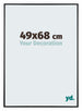 Austin Aluminium Photo Frame 49x68cm Black High Gloss Front Size | Yourdecoration.co.uk