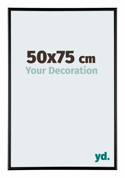 Austin Aluminium Photo Frame 50x75cm Black High Gloss Front Size | Yourdecoration.co.uk