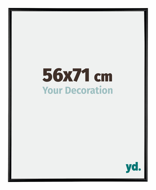 Austin Aluminium Photo Frame 56x71cm Black High Gloss Front Size | Yourdecoration.co.uk