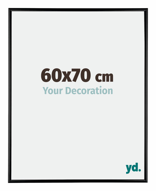 Austin Aluminium Photo Frame 60x70cm Black High Gloss Front Size | Yourdecoration.co.uk