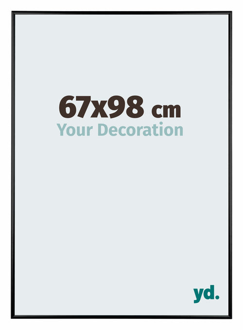 Austin Aluminium Photo Frame 67x98cm Black High Gloss Front Size | Yourdecoration.co.uk