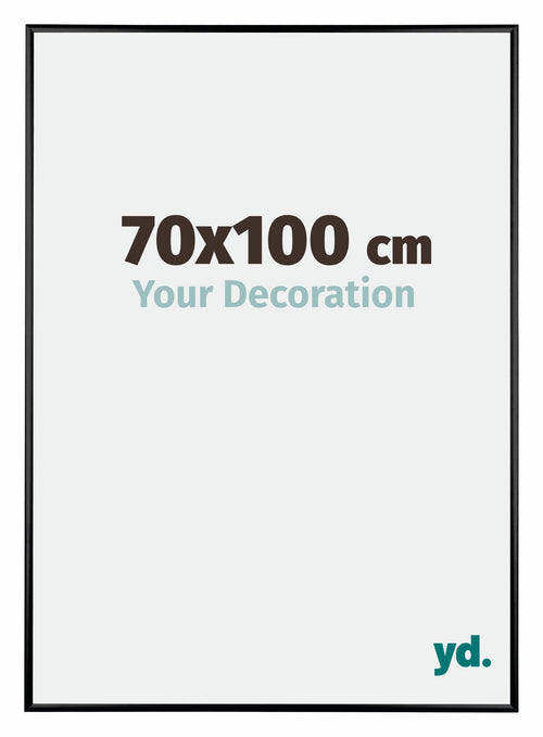 Austin Aluminium Photo Frame 70x100cm Black High Gloss Front Size | Yourdecoration.co.uk