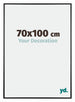 Austin Aluminium Photo Frame 70x100cm Black High Gloss Front Size | Yourdecoration.co.uk