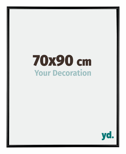 Austin Aluminium Photo Frame 70x90cm Black High Gloss Front Size | Yourdecoration.co.uk