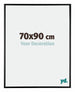 Austin Aluminium Photo Frame 70x90cm Black High Gloss Front Size | Yourdecoration.co.uk