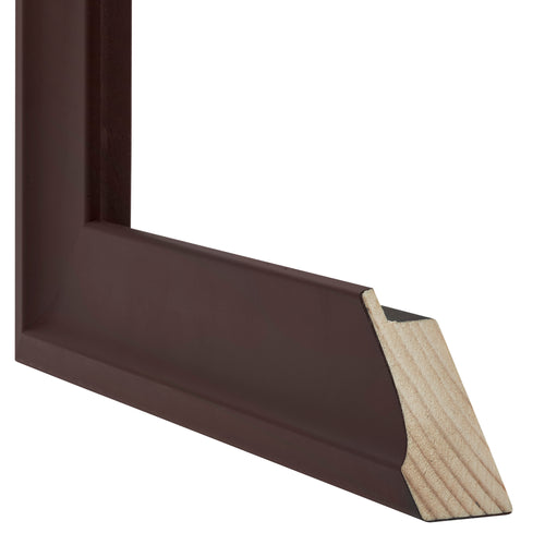Birmingham Wooden Photo Frame 20x28cm Brown Detail Intersection | Yourdecoration.co.uk