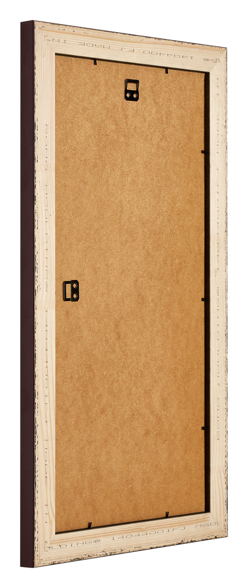 Birmingham Wooden Photo Frame 20x40cm Brown Back Oblique | Yourdecoration.co.uk