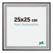 Birmingham Wooden Photo Frame 25x25cm Black Silver gepolijst Size | Yourdecoration.co.uk