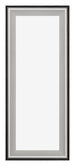 Birmingham Wooden Photo Frame 33x98cm Black Silver Polished Front | Yourdecoration.co.uk