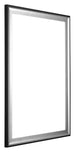 Birmingham Wooden Photo Frame 48x68cm Black Silver Polished Front Oblique | Yourdecoration.co.uk