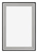 Birmingham Wooden Photo Frame 60x85cm Black Silver Polished Front | Yourdecoration.co.uk