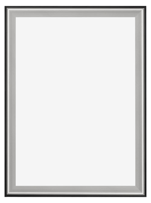 Birmingham Wooden Photo Frame 68x98cm Black Silver Polished Front | Yourdecoration.co.uk