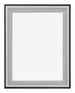 Birmingham Wooden Photo Frame 75x100cm Black Silver Gepolijst Front | Yourdecoration.co.uk