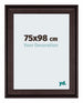 Birmingham Wooden Photo Frame 75x98cm Brown Front Size | Yourdecoration.co.uk