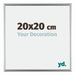 Bordeaux Plastic Photo Frame 20x20cm Silver Front Size | Yourdecoration.co.uk