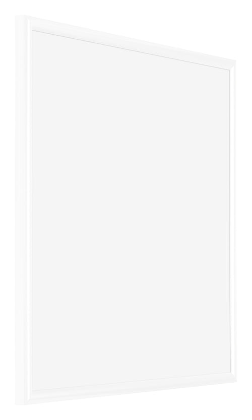 Bordeaux Plastic Photo Frame 20x20cm White High Gloss Front Oblique | Yourdecoration.co.uk