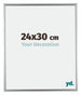 Bordeaux Plastic Photo Frame 24x30cm Silver Front Size | Yourdecoration.co.uk