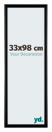Bordeaux Plastic Photo Frame 33x98cm Black Matte Front Size | Yourdecoration.co.uk