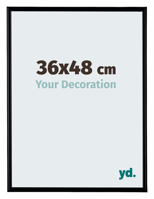 Bordeaux Plastic Photo Frame 36x48cm Black Matte Front Size | Yourdecoration.co.uk