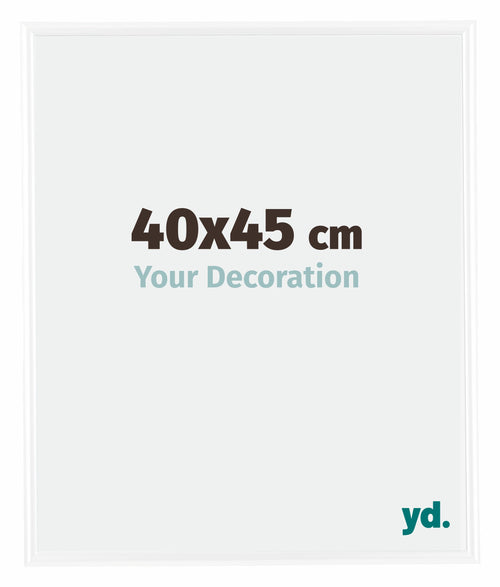 Bordeaux Plastic Photo Frame 40x45cm White High Gloss Front Size | Yourdecoration.co.uk
