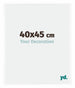 Bordeaux Plastic Photo Frame 40x45cm White High Gloss Front Size | Yourdecoration.co.uk