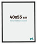 Bordeaux Plastic Photo Frame 40x55cm Black Matt Front Size | Yourdecoration.co.uk