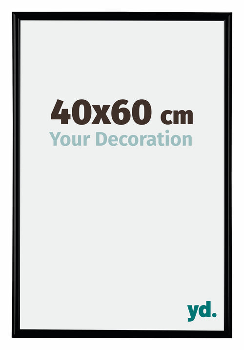 Bordeaux Plastic Photo Frame 40x60cm Black Matt Front Size | Yourdecoration.co.uk