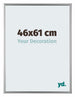 Bordeaux Plastic Photo Frame 46x61cm Silver Front Size | Yourdecoration.co.uk