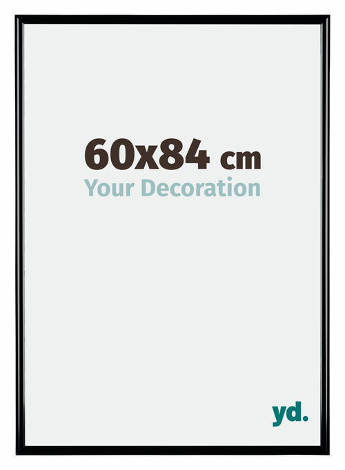 Bordeaux Plastic Photo Frame 60x84cm Black High Gloss Front Size | Yourdecoration.co.uk