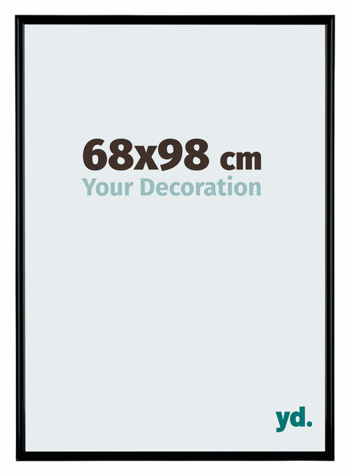 Bordeaux Plastic Photo Frame 68x98cm Black Matte Front Size | Yourdecoration.co.uk