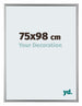 Bordeaux Plastic Photo Frame 75x98cm Silver Front Size | Yourdecoration.co.uk